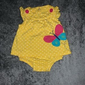 Yellow carters bodysuit